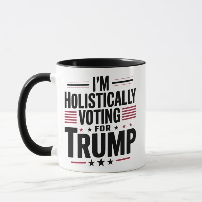 I'm Holistically Voting For Trump Election Kamala Mug (Left)