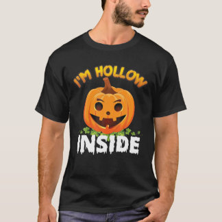 I'm Hollow Inside Halloween Cute Pumpkin Face Horo T-Shirt