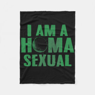 I'm Homa Ual Golf Lover Club And Ball Sport Fleece Blanket
