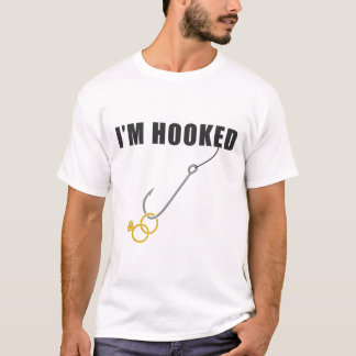 I'm Hooked Engagement Ring Marriage Proposal Fishi T-Shirt