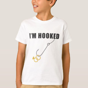 I'm Hooked Engagement Ring Marriage Proposal Fishi T-Shirt