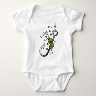 I'm Hooked on You Valentine Baby Bodysuit