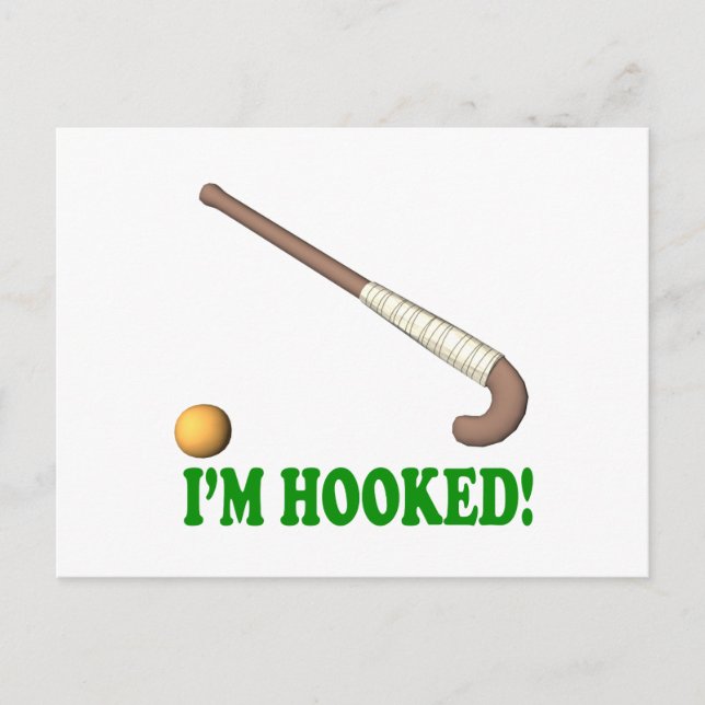 Im Hooked Postcard (Front)