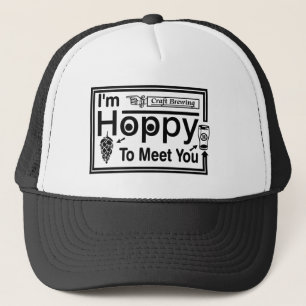 I'm Hoppy To Meet You Box Trucker Hat