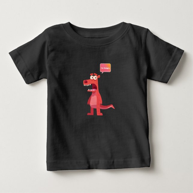 I'm hungry, cute animal,  Baby t-shirt  (Front)