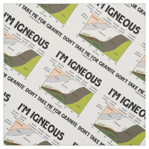 I'm Igneous Don't Take Me For Granite Fabric