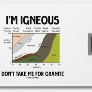 I'm Igneous Don't Take Me For Granite (Granted) Luggage Tag