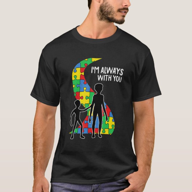Im Immer Mit Dir Autism Alien Papa Alien T-Shirt (Front)