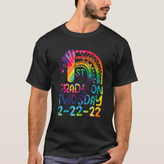 I'm In 1St Grade On Twosday 2-22-22 Tie Dye 22Nd F T-Shirt