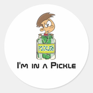 I'm in a Pickle Classic Round Sticker