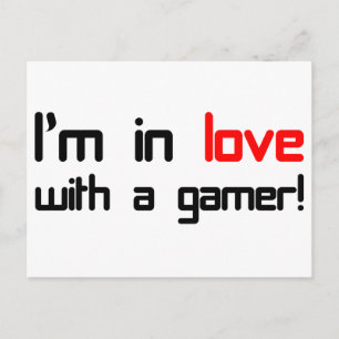 I'm in Love with a Gamer Postcard