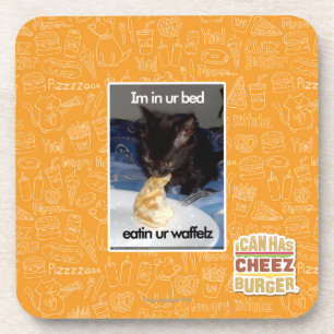 Im in ur bed coaster
