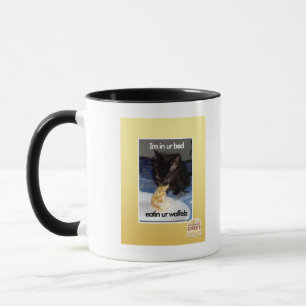 Im in ur bed mug