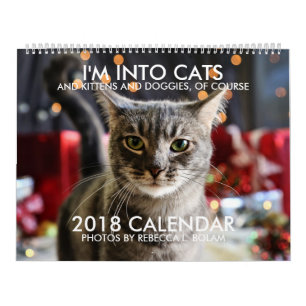I'M INTO CATS 2018 CALENDAR By Rebecca L. Bolam
