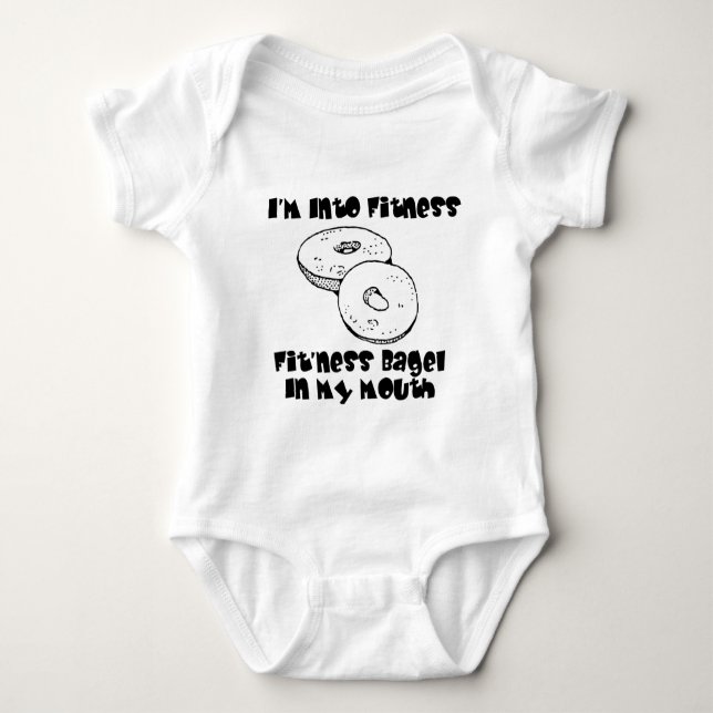 IM Into Fitness - Bagels Baby Bodysuit (Front)