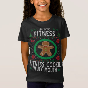 I'm Into Fitness Ugly Christmas Gingerbread Man Fu T-Shirt