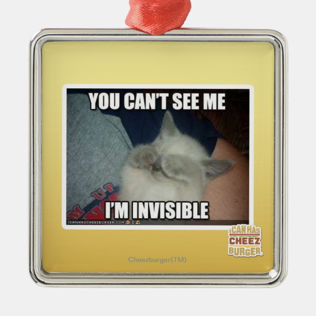 I'm Invisible Metal Tree Decoration (Front)