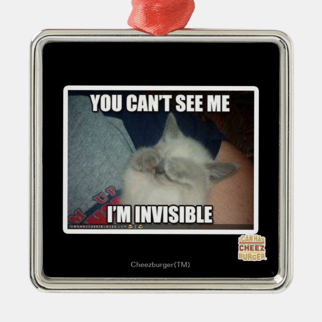 I'm Invisible Metal Tree Decoration (Front)