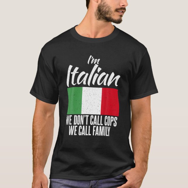 Im Italian I Talk With Hands Funny Italian T-Shirt (Front)