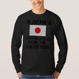I'm Japanese Flag Japan Japanese Roots T-Shirt