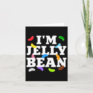 I'm Jelly Bean Halloween Candy Costume  Card