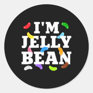I'm Jelly Bean Halloween Candy Costume Classic Round Sticker