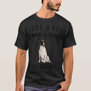 Im Just A Boy Who Loves Rat Terriers Dog T-Shirt