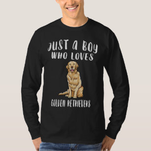 Im Just A Boy Who Loves Retrievers Dog T-Shirt