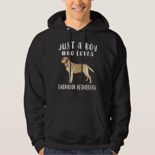 Im Just A Boy Who Loves Yellow Labrador Retriever Hoodie