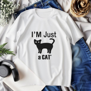 I'm just a cat' crazy cat lady gifts Tshirt