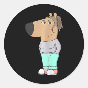 I'm Just A Chill Girl Meme Funny Chill 5 Classic Round Sticker