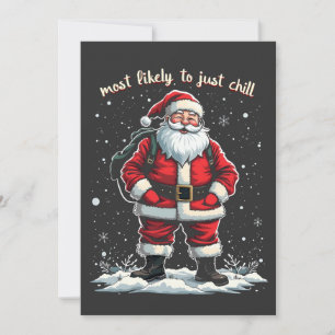I'm Just a Chill Guy Christmas Santa Chill Guy Thank You Card