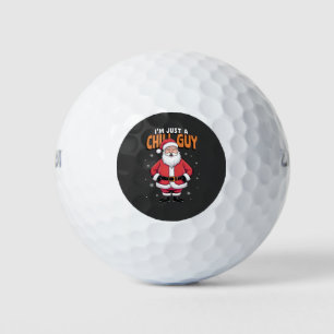 I'm Just a Chill Guy Meme Christmas Funny 2025 Golf Balls