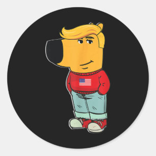 I'm Just A Chill Guy President Trump 2024 Classic Round Sticker