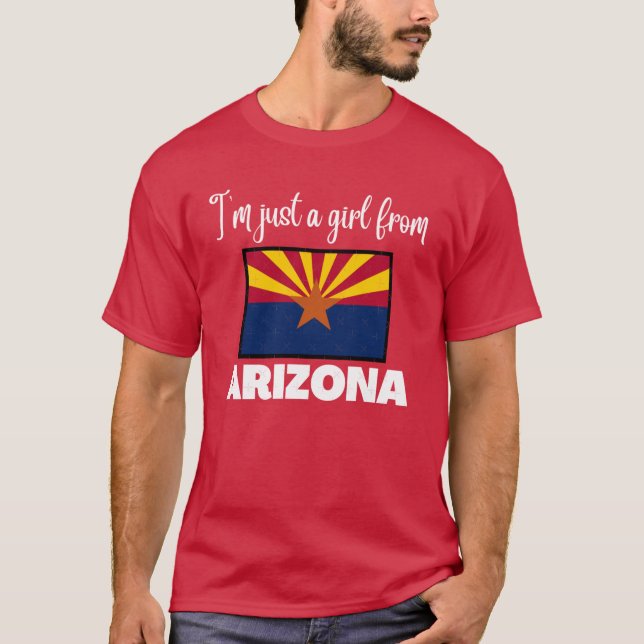 Im just a girl from Arizona State pride design for T-Shirt (Front)