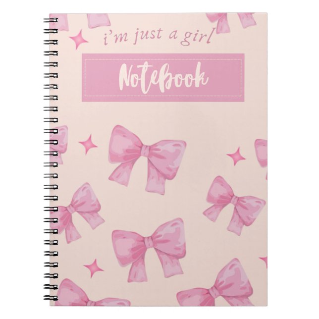 I'm just a girl Notebook  (Front)