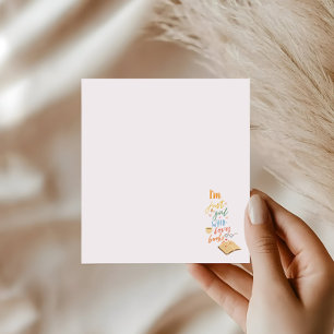 I'm just a girl who loves books notepad