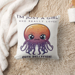 I'm just a girl who really loves jellyfish cushion
