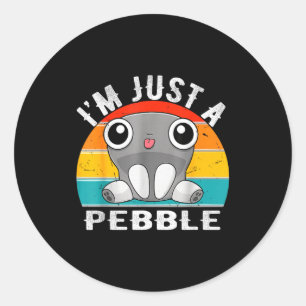 I'm Just A Pebble Kids  Classic Round Sticker
