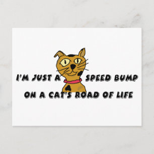 I'm just a speed bump postcard