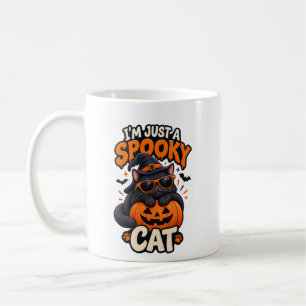 I'm Just a Spooky Cat Halloween Black Cat T-Shirt Coffee Mug