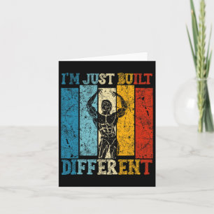 I'm Just Built Different - Fitness Bodybuilding Gy Card