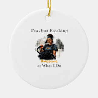 I'm Just Freaking ... Classic Ceramic Tree Decoration