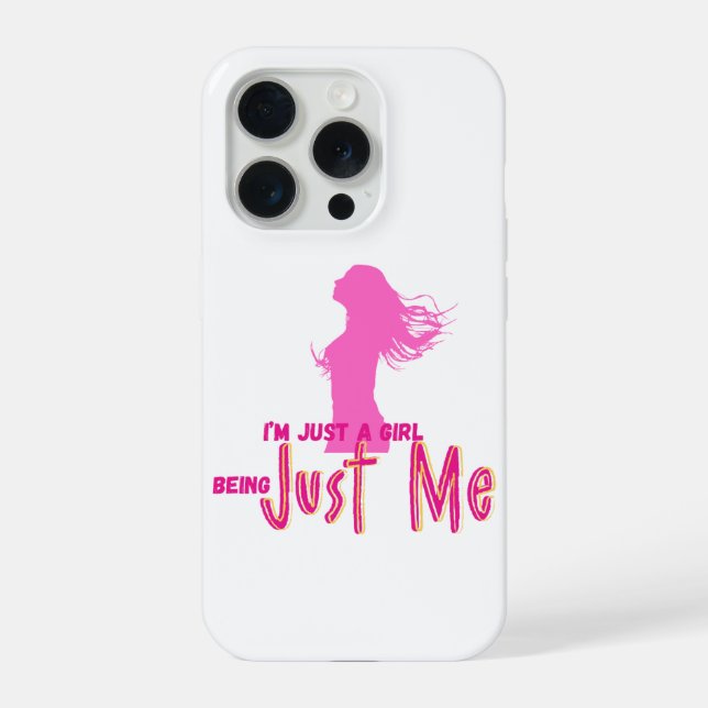 im just girl iPhone case (Back)
