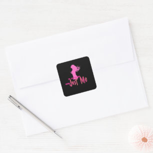 im just girl square sticker