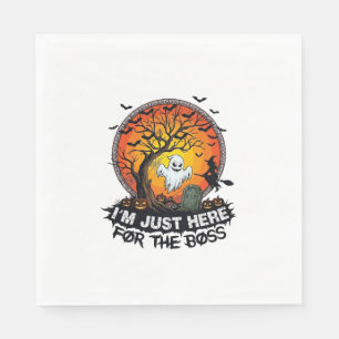 Im Just Here Boss Halloween Ghost Witch Pumpkins_1 Napkin