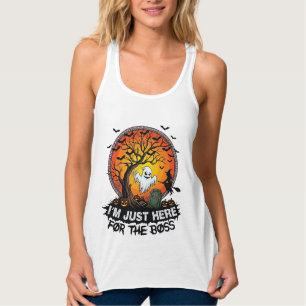 Im Just Here Boss Halloween Ghost Witch Pumpkins_1 Singlet