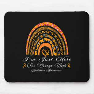 Im just here for Orange Wear - Rainbow Leukaemia A Mouse Pad