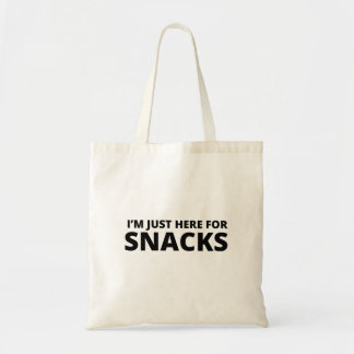 I'm Just Here For Snacks Tote Bag