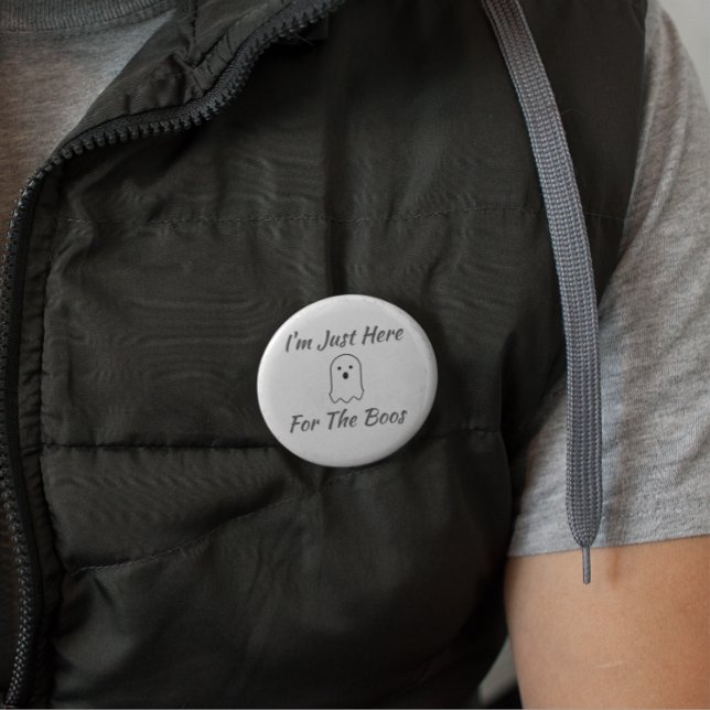 I'm Just Here For The Boos 7.5 Cm Round Badge (Creator Uploaded)